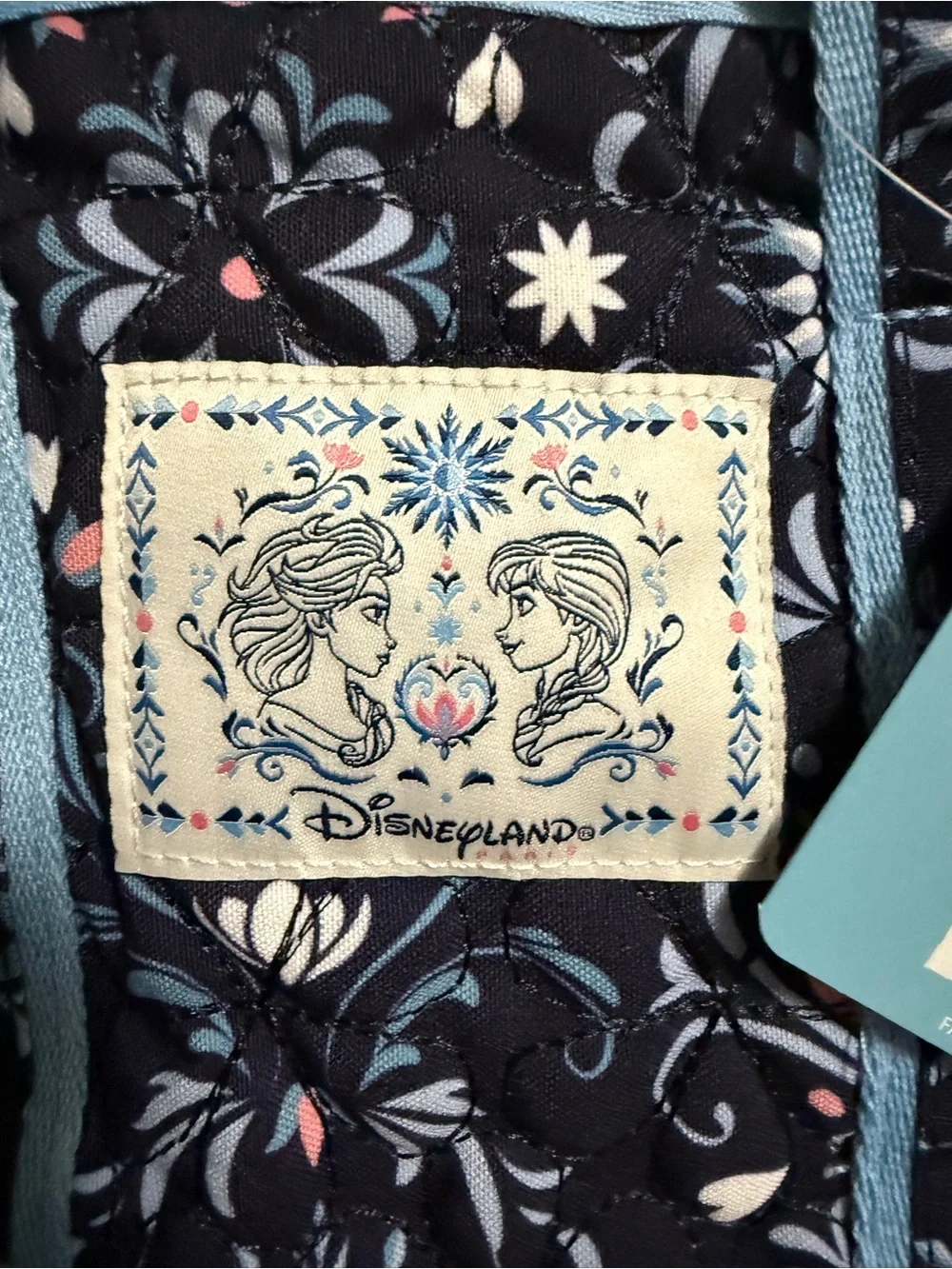 Disney Frozen Anna Elsa Arendelle Quilted Tote Bag World of Frozen DLP